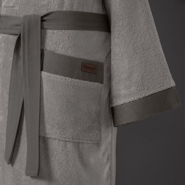 Orion Bamboo Unisex Bathrobe Gray