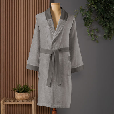Orion Bamboo Unisex Bathrobe Gray