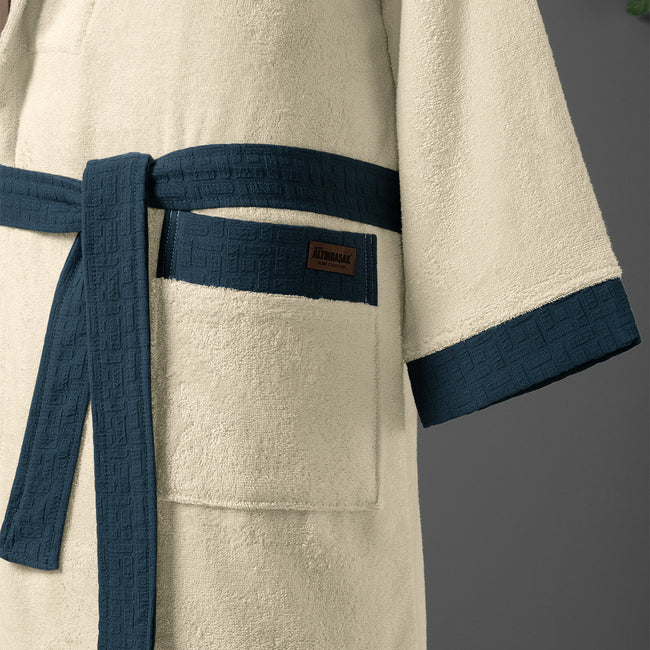 Orion Bamboo Unisex Bathrobe Ecru