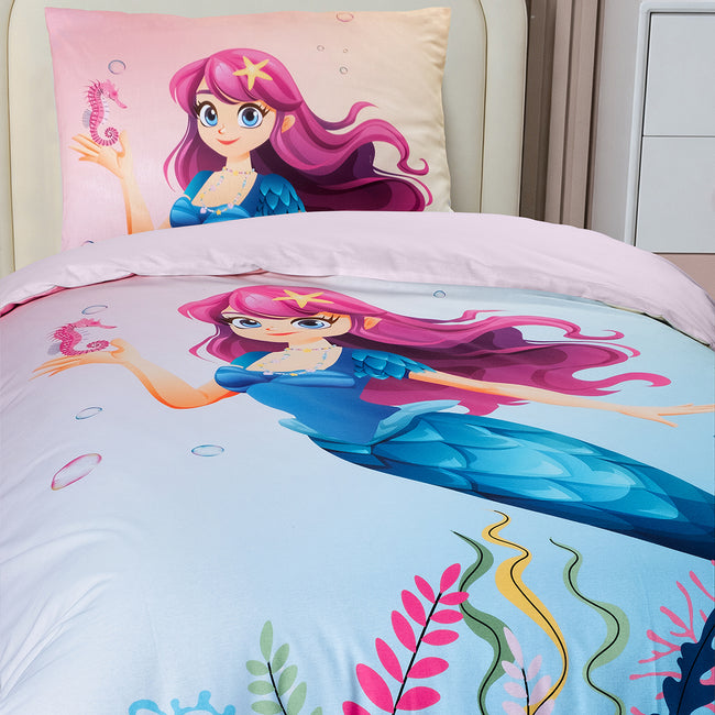 Pixie Tek Kişilik %100 Pamuk Ranforce Nevresim Takımı Pembe (3 Parça)