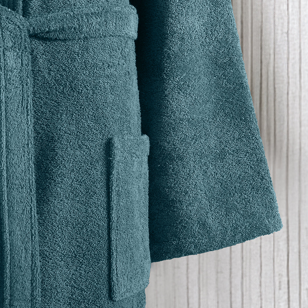 Rita %100 Pamuk Bornoz Petrol