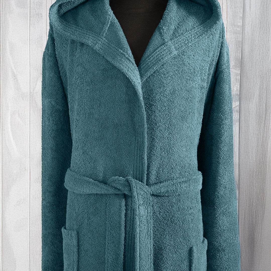 Rita %100 Pamuk Bornoz Petrol