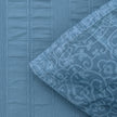 River Çift Kişilik %100 Pamuk Pike Takımı Indigo (4 Parça)