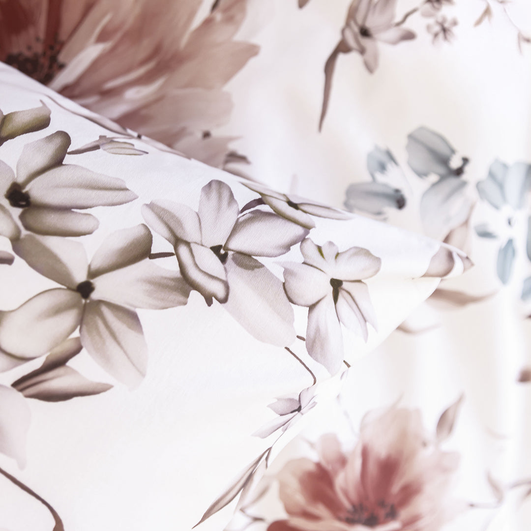 Rosalinda Çift Kişilik Ranforce Nevresim Takımı Bej (4 Parça)