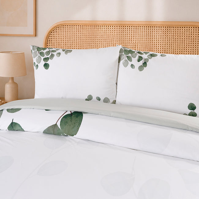 Salvia Çift Kişilik %100 Pamuk Ranforce Nevresim Takımı Beyaz 57 Tel (4 Parça)
