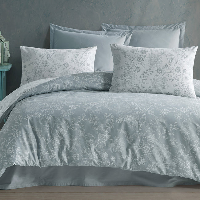 Unique Çift Kişilik Ranforce Nevresim Takımı Mint (4 Parça)