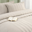 Valentina Double Duvet Cover Set Beige (3 Pieces)
