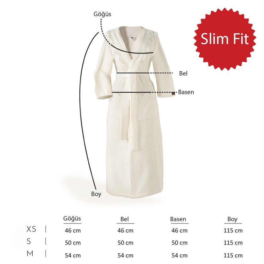 Valora 100% Cotton Women's Slim Fit Bathrobe Mustard (M)