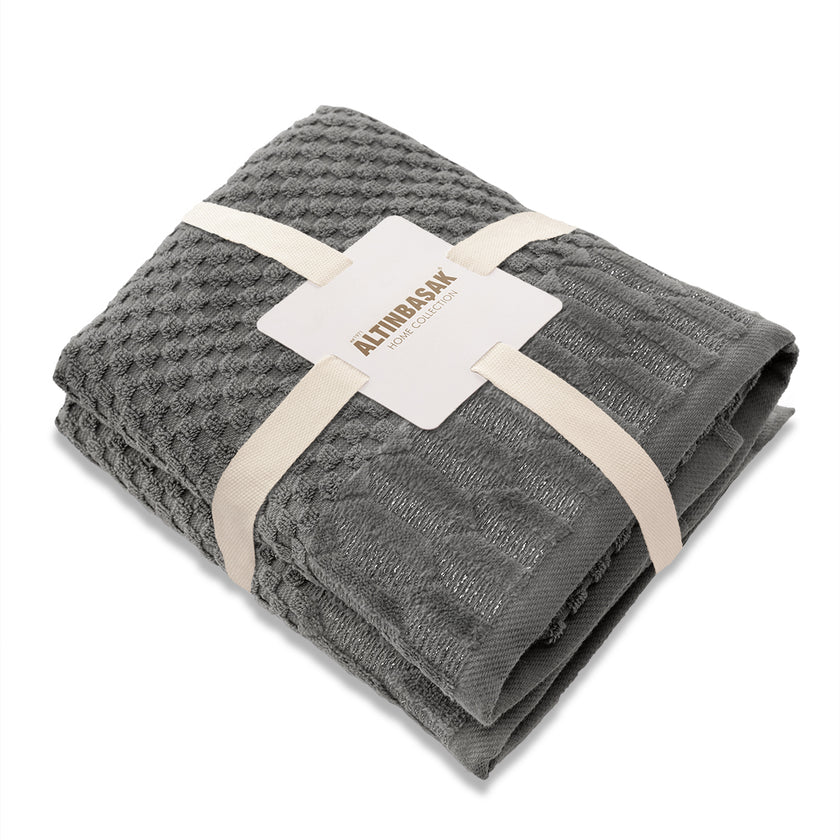 Vera 100% Cotton 2-Piece Hand Towel Set