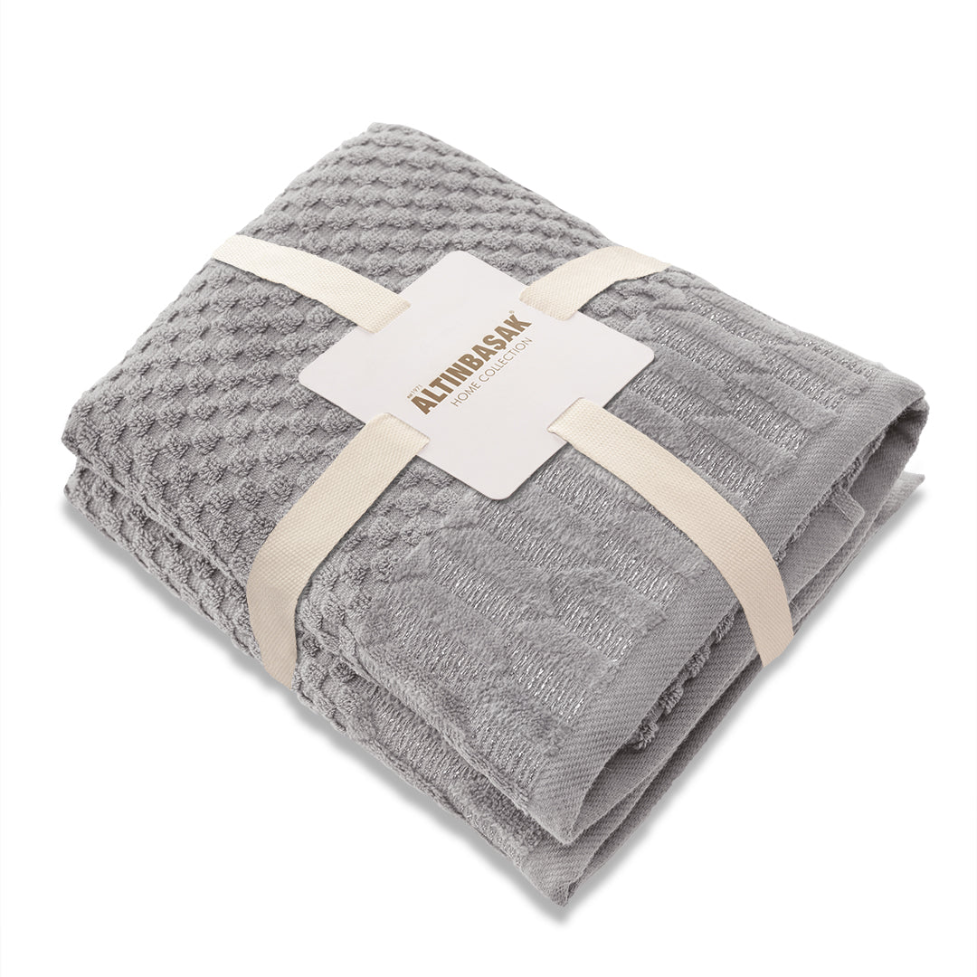 Vera 100% Cotton 2-Piece Hand Towel Set