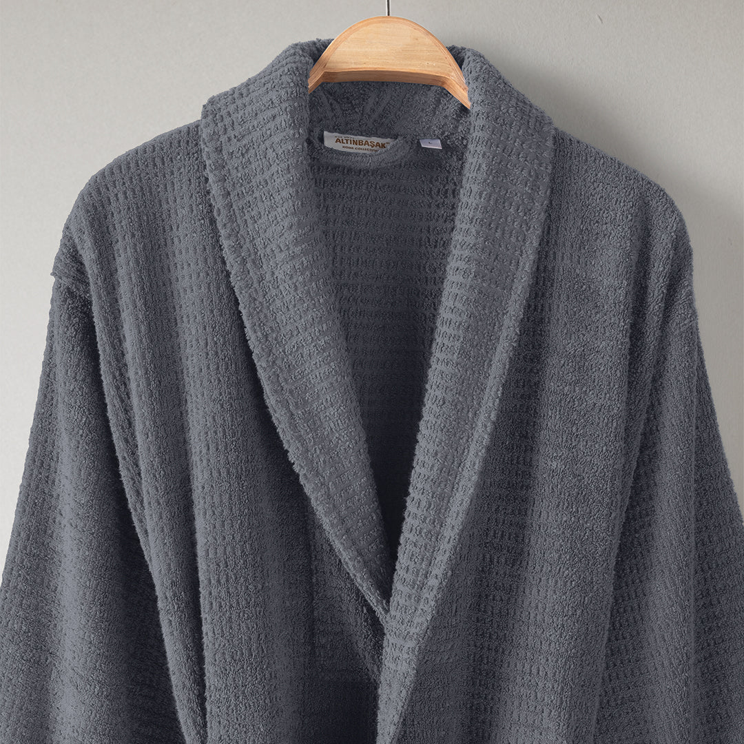Verto 100% Cotton Unisex Bathrobe Indigo