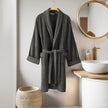 Verto 100% Cotton Unisex Bathrobe Anthracite