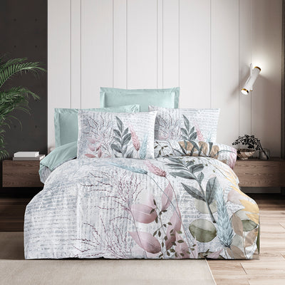 Vivida Çift Kişilik Ranforce Nevresim Takımı Mint (4 Parça)
